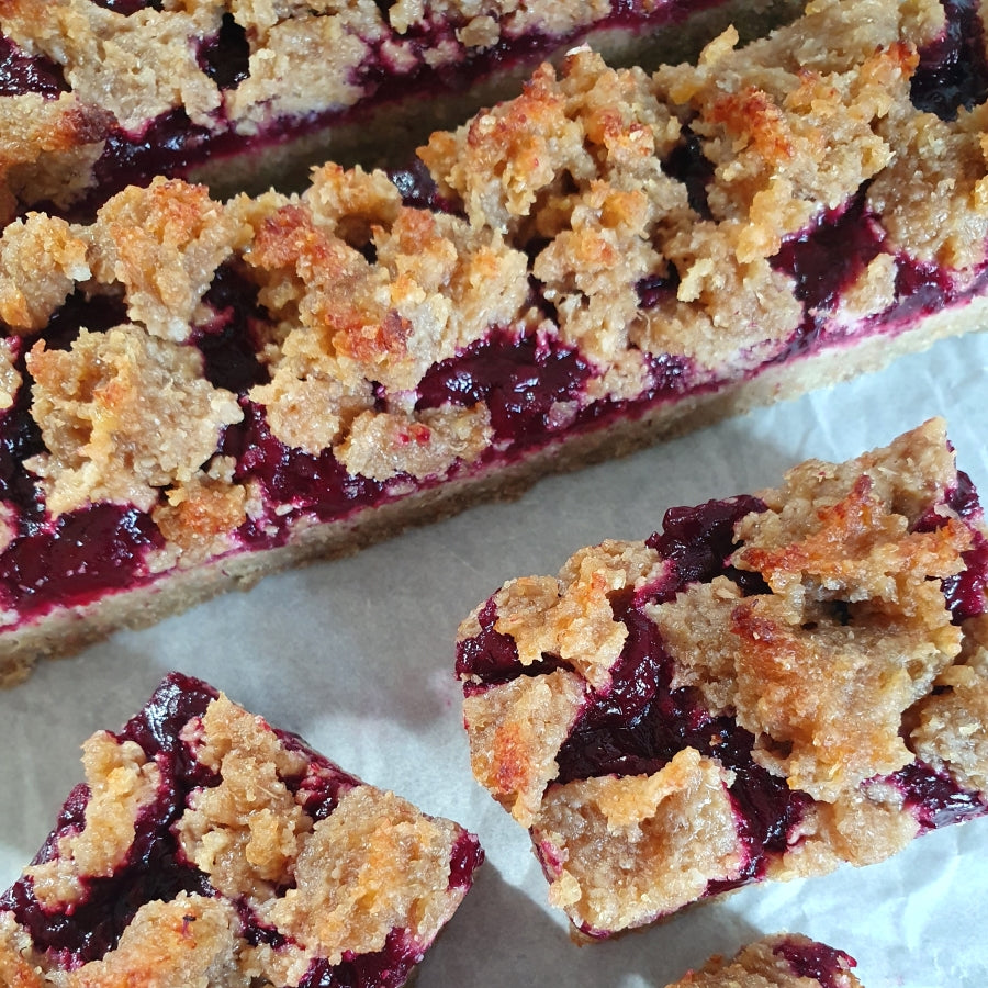 homemade energising vegan jam bars