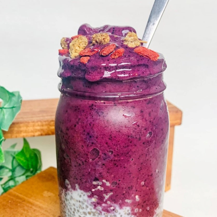 Violet Delight Chia Pudding