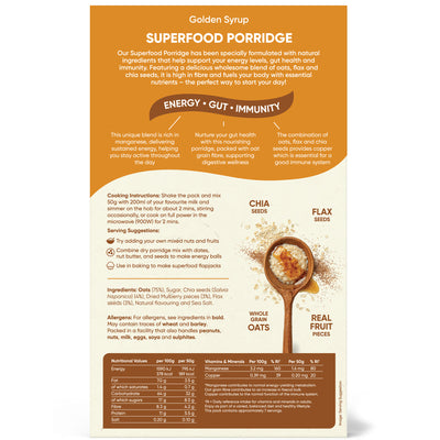 Golden Syrup & Chia Superfood Porridge